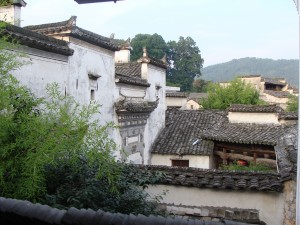 A view of the village from the inn that we stayed at. The architechture of the roof has remained the same since the dynastic eras.