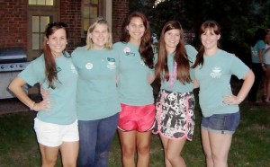 When I returned to campus in late August, my life centered around Formal Sorority Recruitment as the Panhellenic President.  I was so lucky to work with these sorority women, we made a great team!