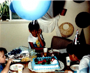 Birthday party as a kid.