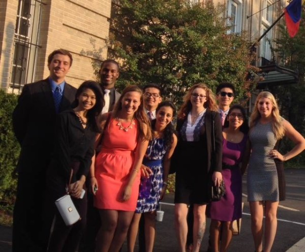 Myself and the other DC scholars outside of the Embassy of Ecuador