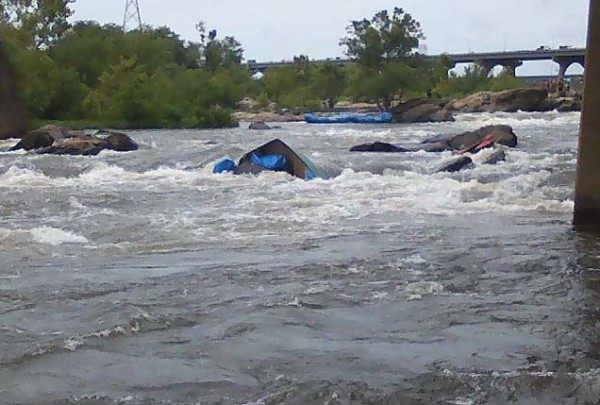 The bitter end at the base of Pipeline Rapids? 