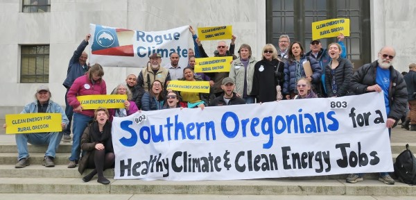 In March, I organized a group of southern Oregonians to lobby for the Clean Energy Jobs Bill at the State Capitol.