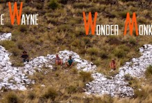 The Wayne WonderMonkeys at the Wayne County W (whitewashed volcanic boulders on a hilltop above Bicknell, Utah).