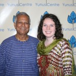 Meeting with Mohammad Yunus, founder of the Grameen Bank and winner of the 2006 Nobel Peace Prize.