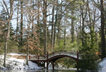Snowy Crim Dell bridge