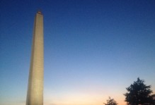 The Washington monument