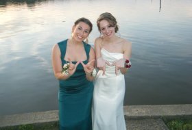 Me and Kelly Todd ('15) showing our Tribe Pride at Prom in 2011
