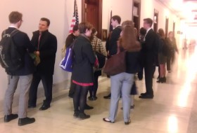 The US Senate inside a corridor