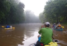 Day 4- Off into the morning mist on the Rivanna River.