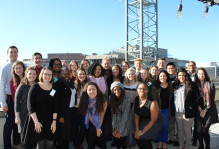 Seminar participants and Sharona Robinson (center) capture the good vibes and good weather