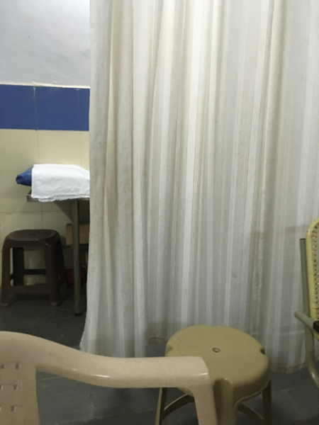 Inside the General Medicine OP room at the Santhiram general hospital