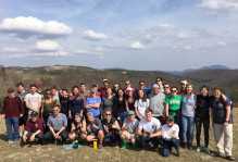The 2017 Earth Structure & Dynamics class in the Blue Ridge Mountains, Virginia.