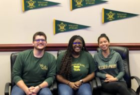 W&M student panel answering questions in an Undergraduate Admission YouTube live stream November 5, 2018